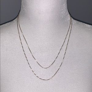 Two separate 925 sterling silver chains 20” & 18”